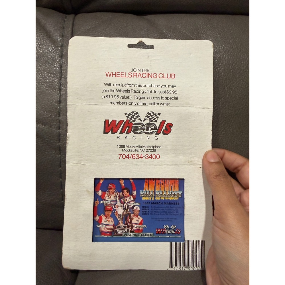 1992 Wheels Racing Bill Elliott Platinum Edition Hologram Authenticket 044273 - Picture 4 of 4